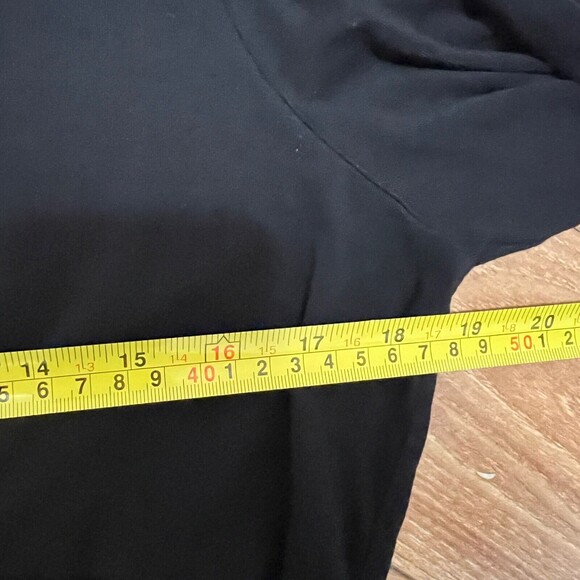 Torrid Black Babydoll Top Lagenlook Size 1X Super Soft Knit Embroidery Slouchy - Picture 5 of 6